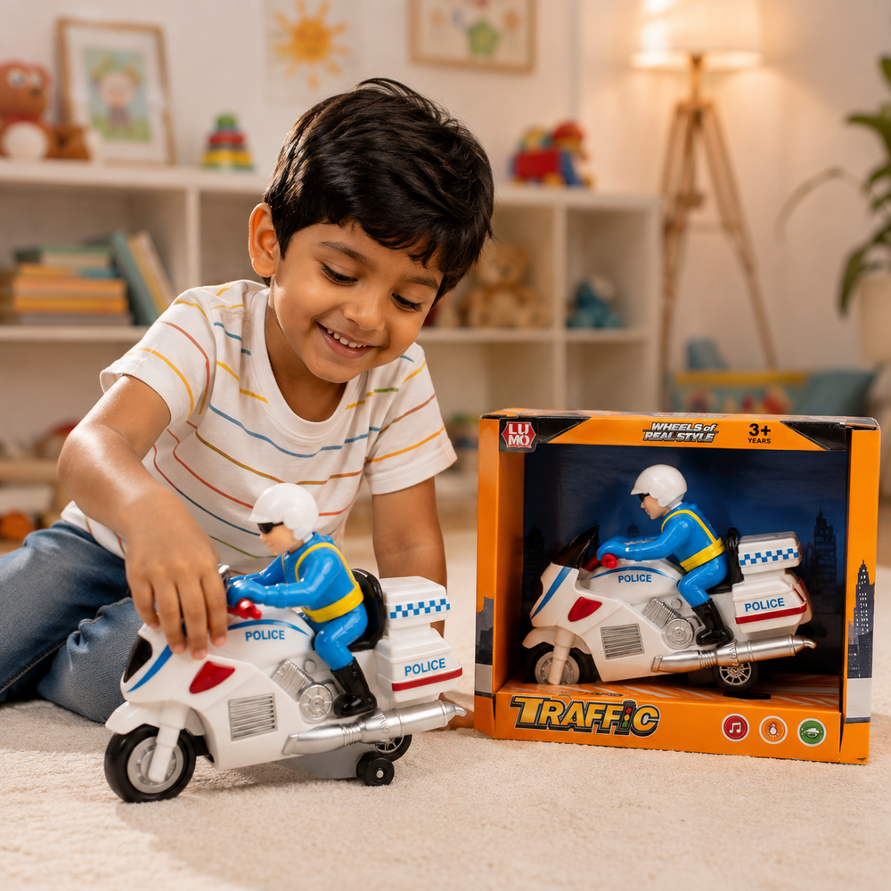 LMI-ST66-26 Traffic Police Bike Toy