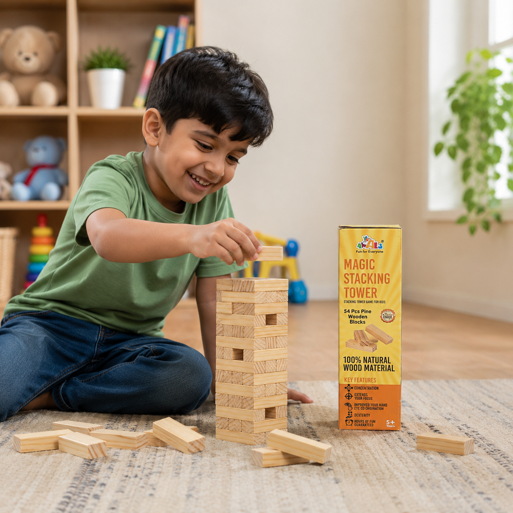 WOODEN TUMBLING TOWER BIG